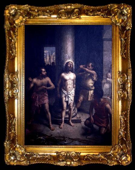 framed  Oscar Pereira da Silva Flagellation of Christ, ta009-2